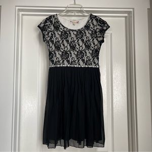 Speechless Black & White Lace Dress.